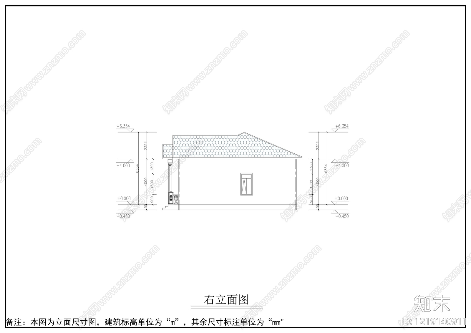 别墅建筑cad施工图下载【ID:1219140911】
