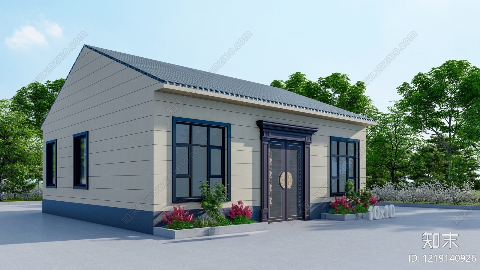 别墅建筑cad施工图下载【ID:1219140926】