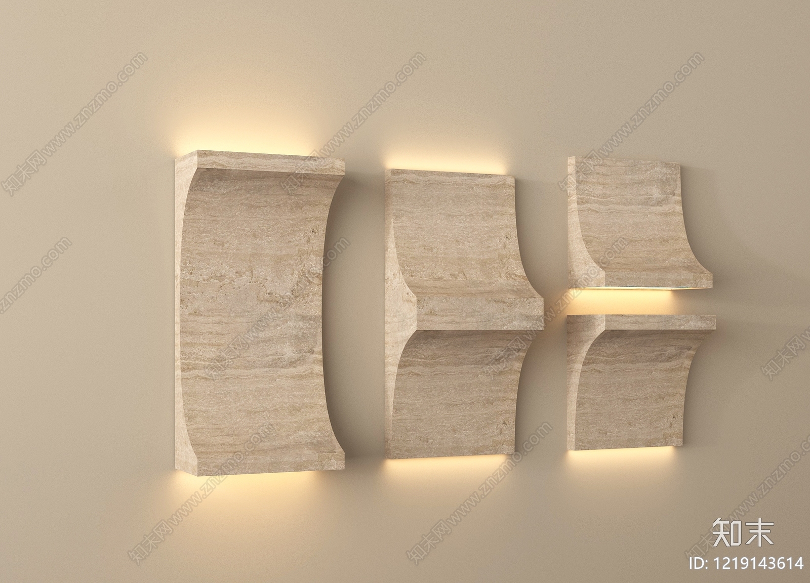侘寂壁灯3D模型下载【ID:1219143614】