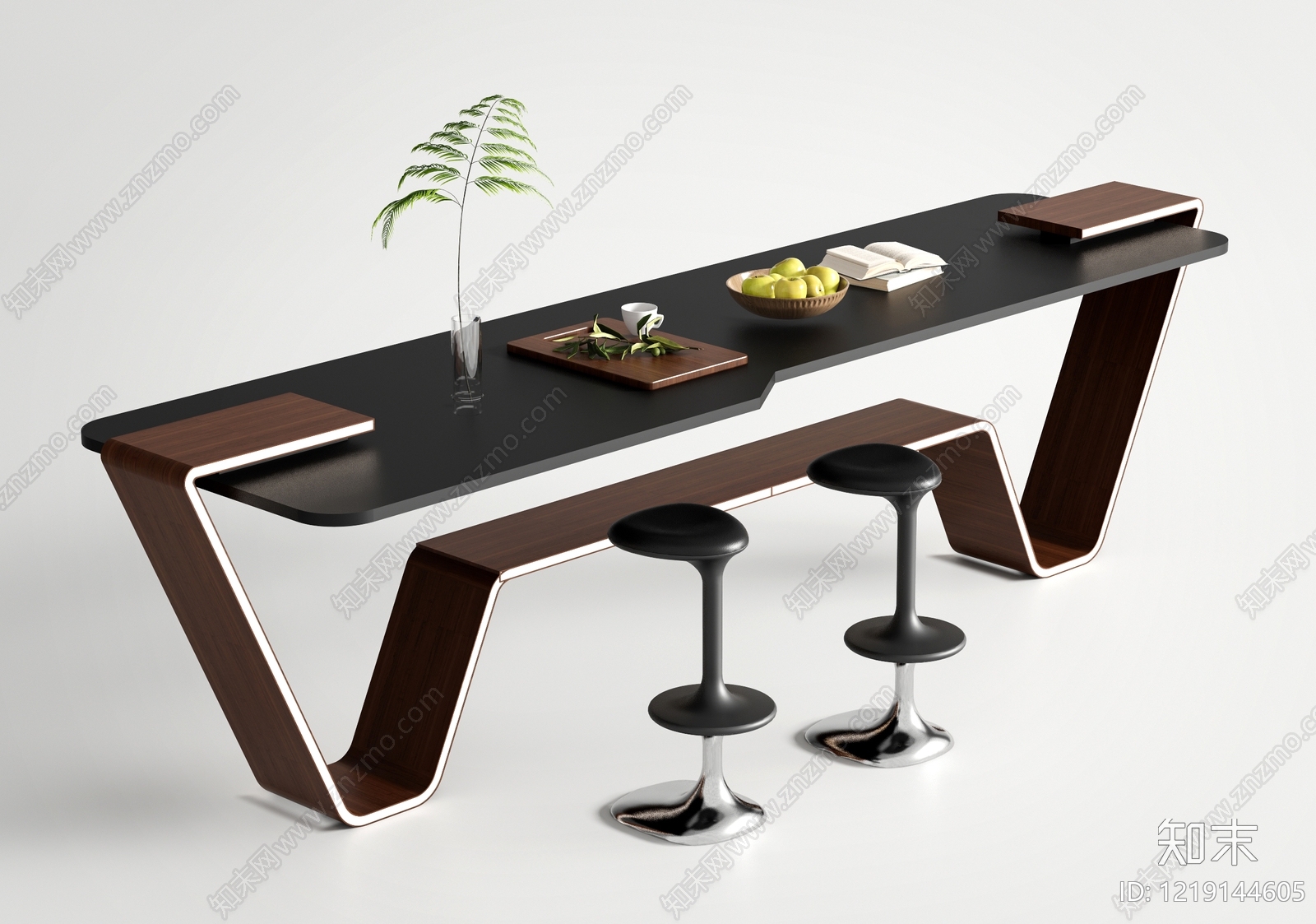 极简吧台3D模型下载【ID:1219144605】