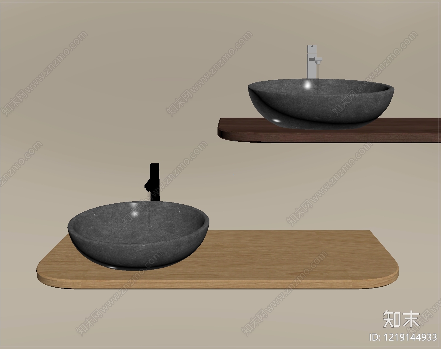 极简台盆SU模型下载【ID:1219144933】