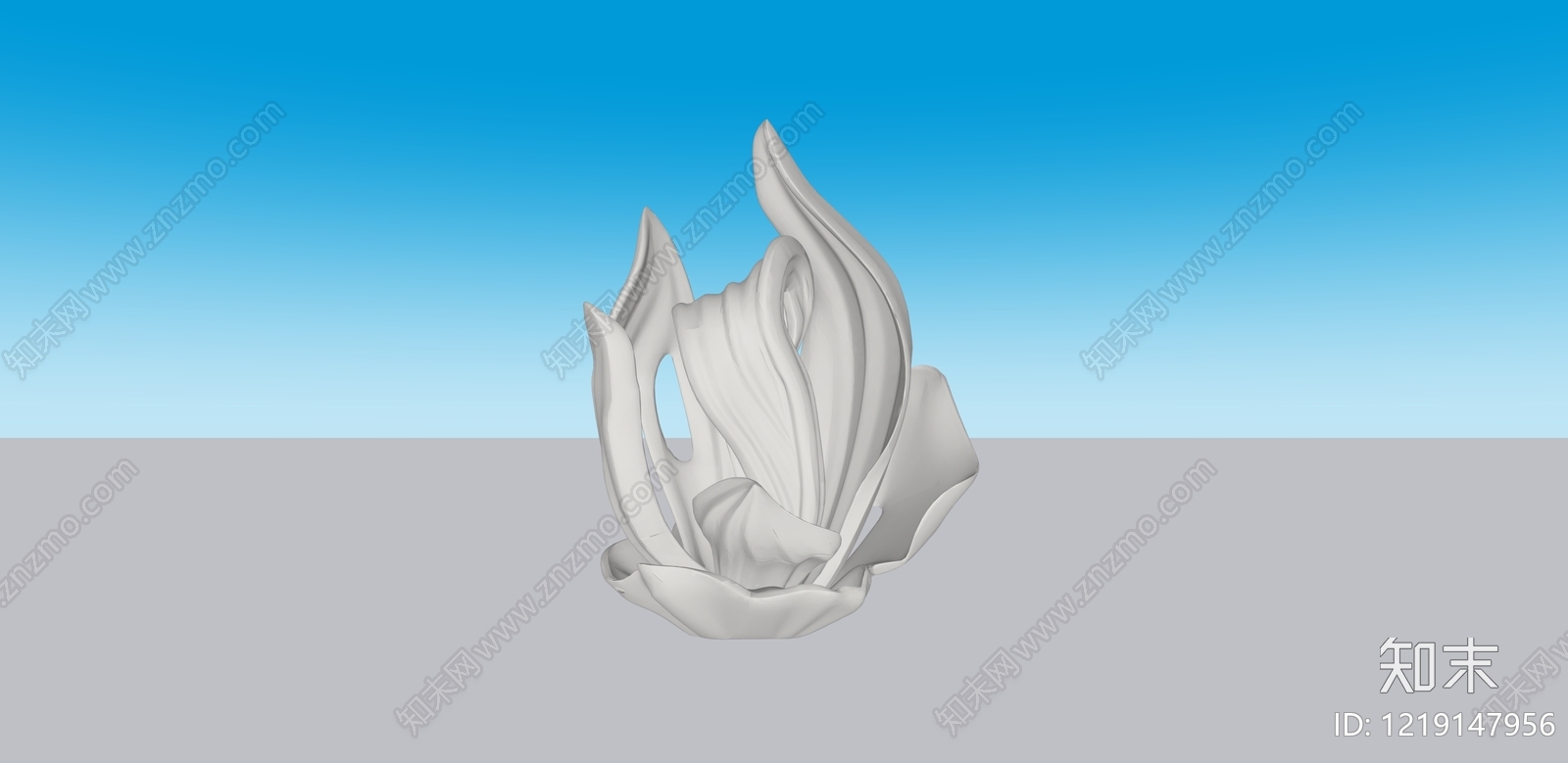 新中式景观雕塑摆件SU模型下载【ID:1219147956】