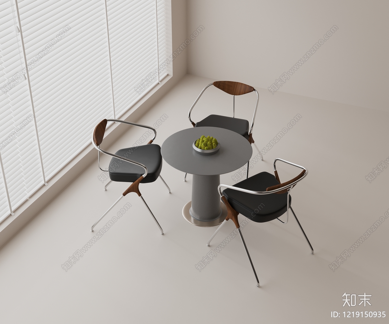 极简休闲桌椅3D模型下载【ID:1219150935】