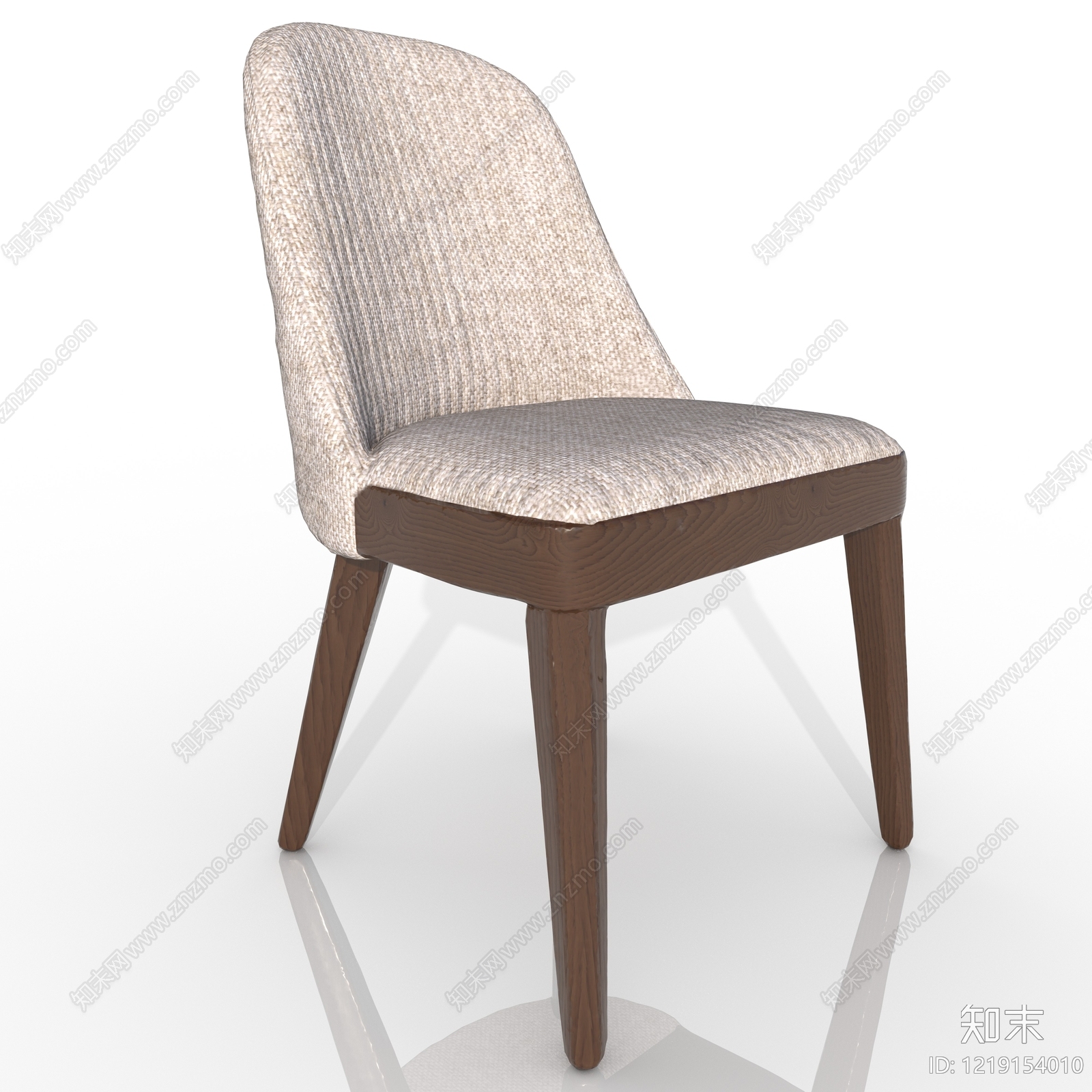 北欧餐椅3D模型下载【ID:1219154010】