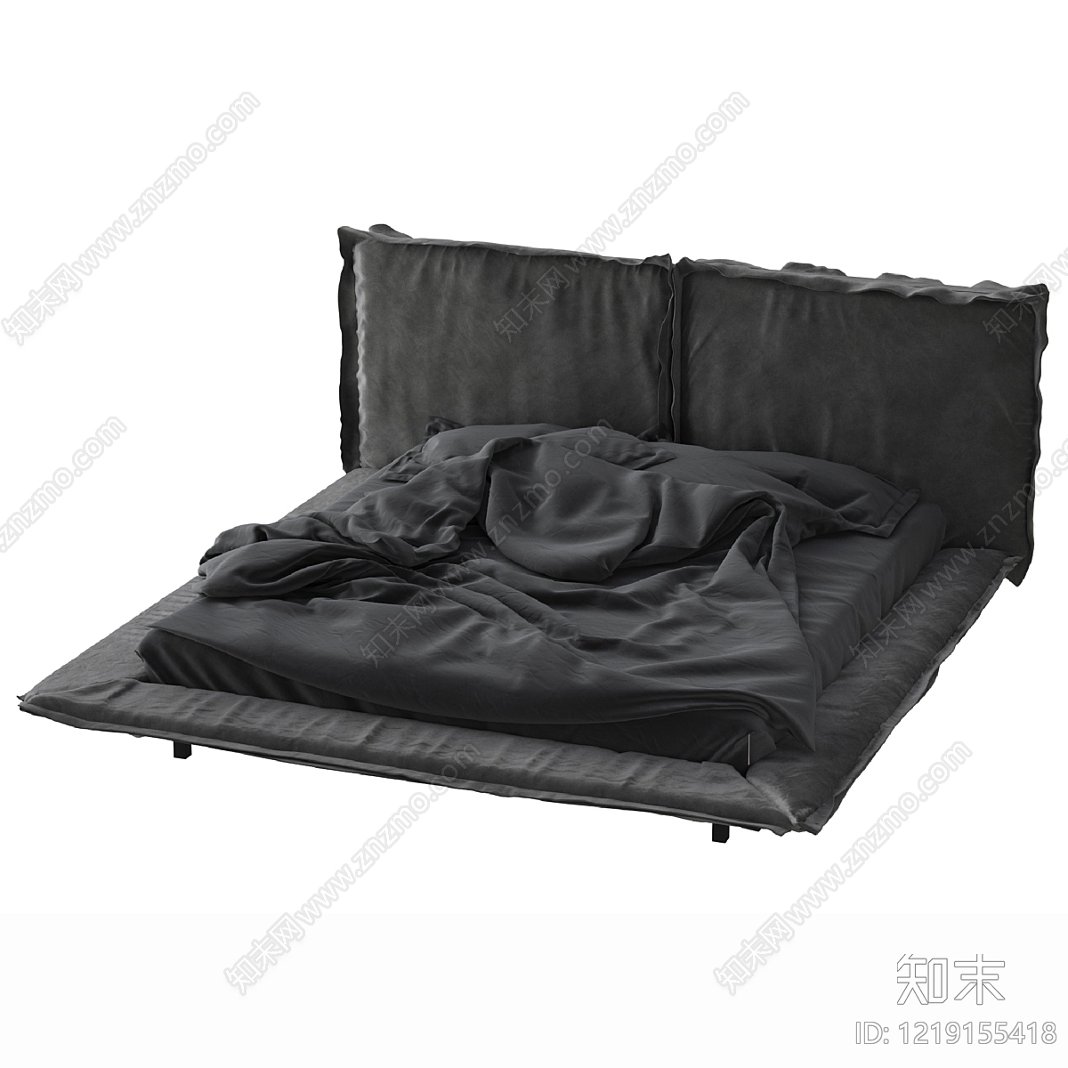 极简沙发床3D模型下载【ID:1219155418】