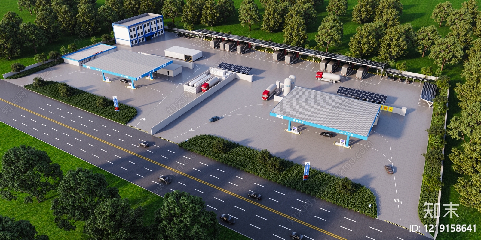 现代主义其他商业建筑3D模型下载【ID:1219158641】