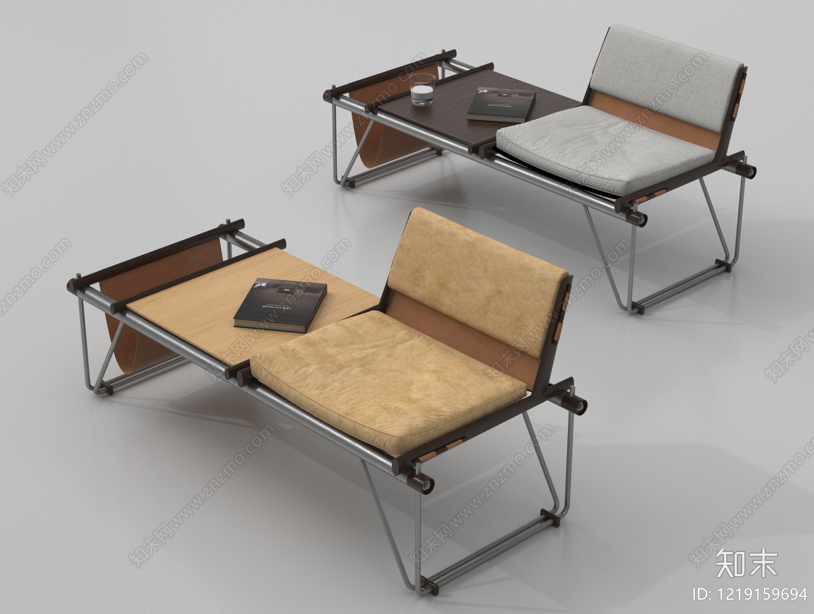 现代简约休闲椅3D模型下载【ID:1219159694】