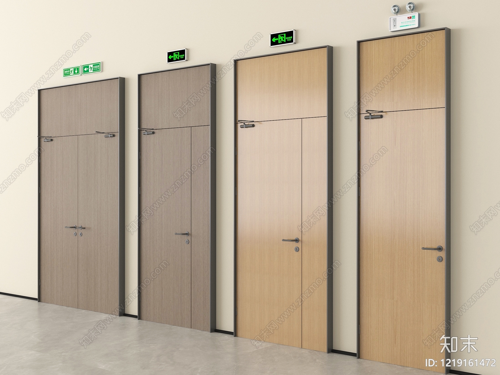 极简门组合3D模型下载【ID:1219161472】