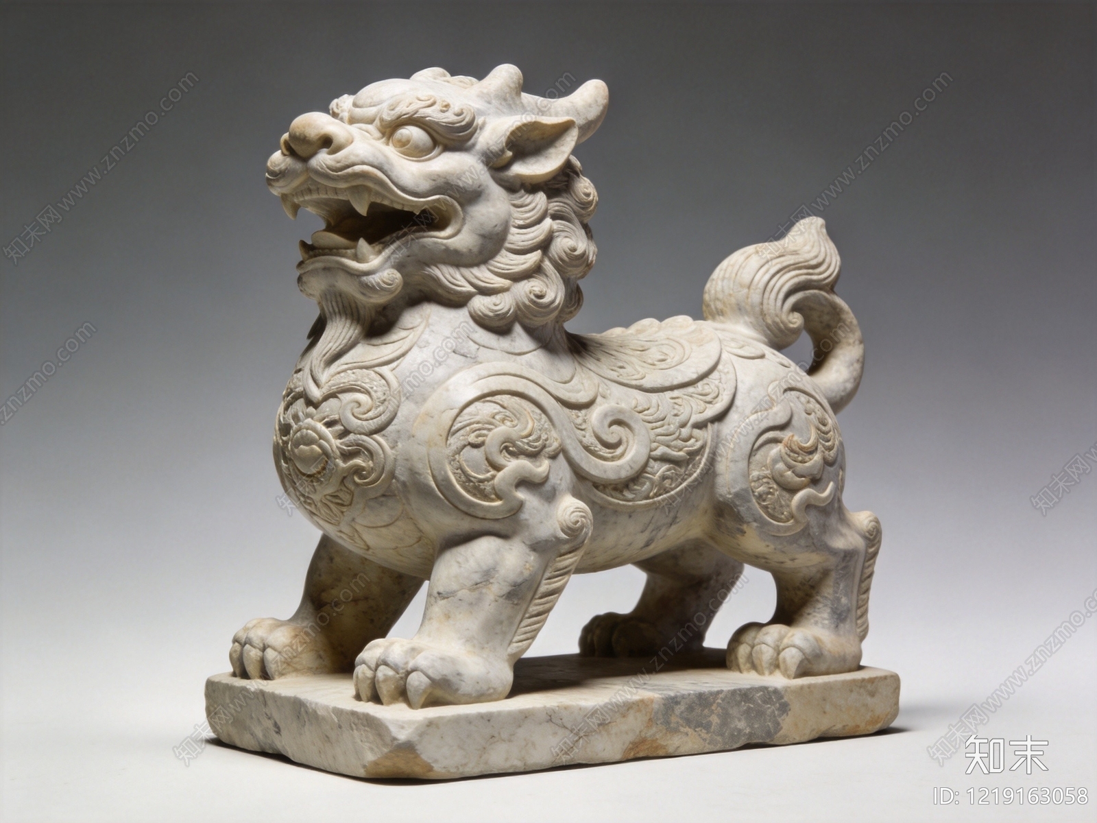 中式雕塑摆件SU模型下载【ID:1219163058】