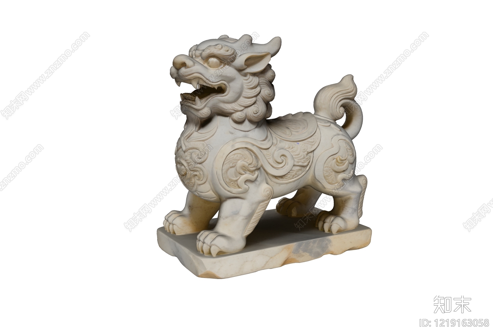 中式雕塑摆件SU模型下载【ID:1219163058】
