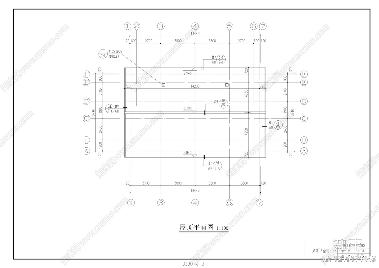 别墅建筑cad施工图下载【ID:1219171449】