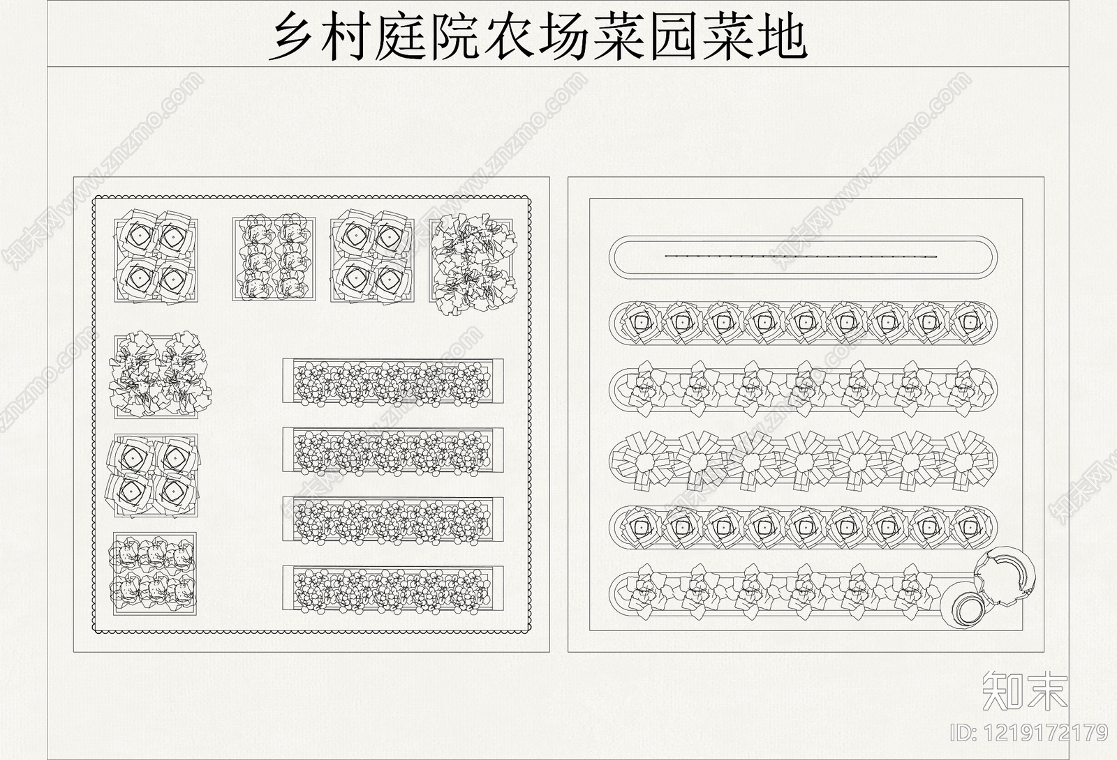 菜园图库cad施工图下载【ID:1219172179】