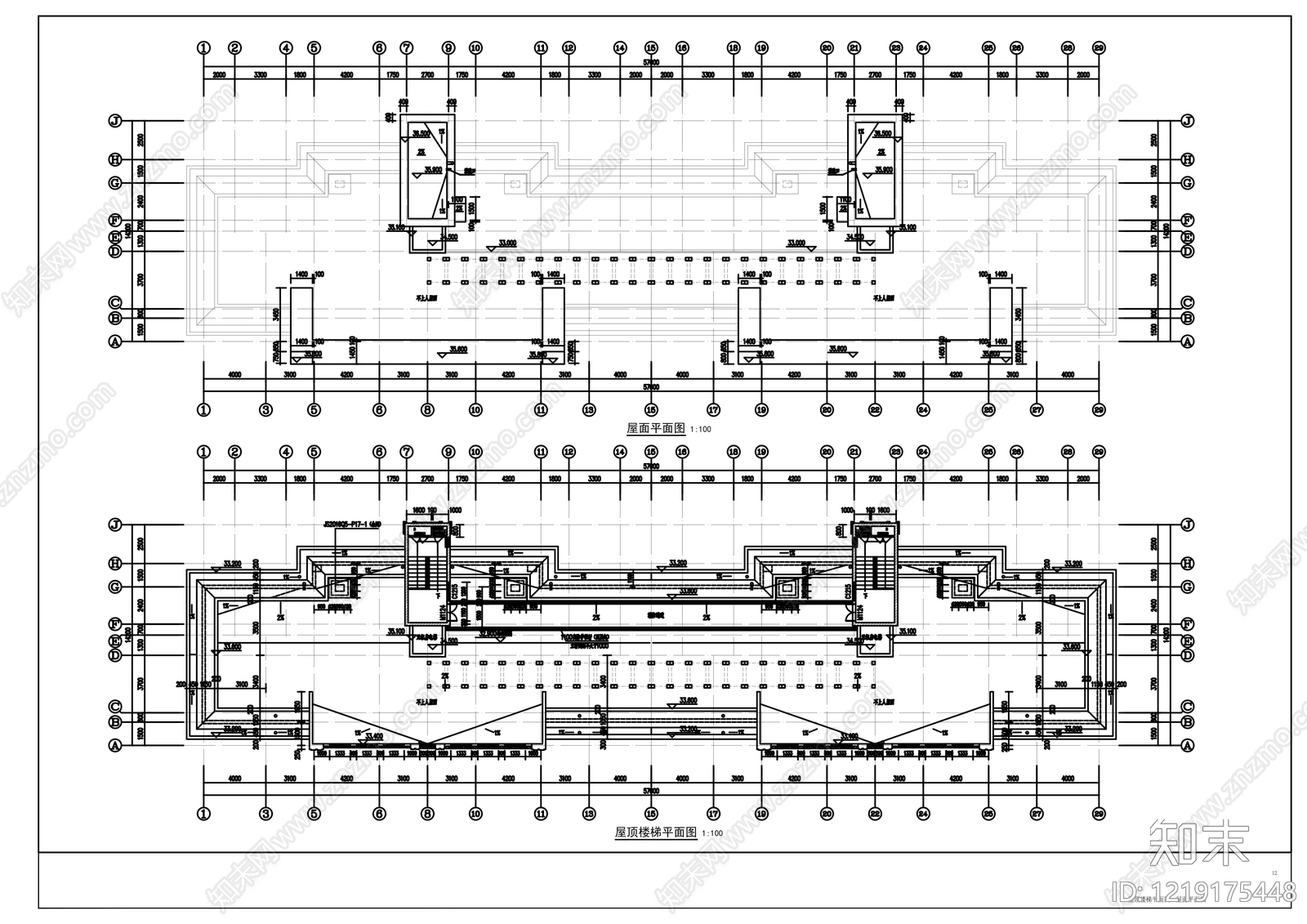 住宅楼建筑cad施工图下载【ID:1219175448】