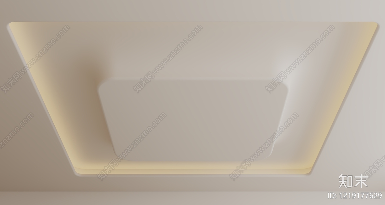 奶油风吊顶3D模型下载【ID:1219177629】