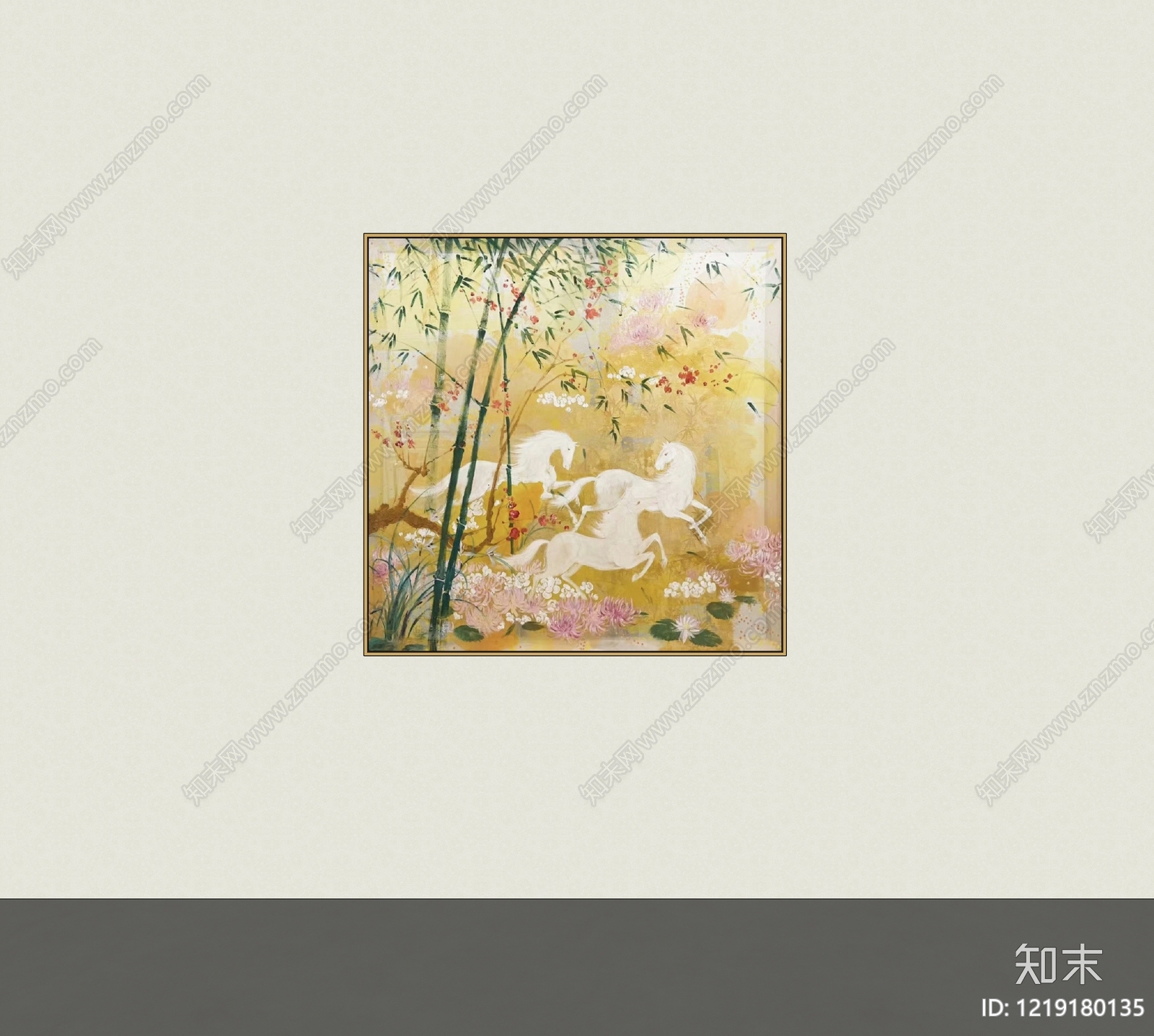 现代挂画SU模型下载【ID:1219180135】