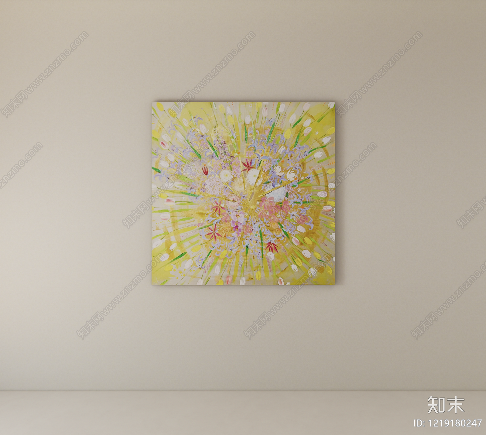 现代挂画SU模型下载【ID:1219180247】
