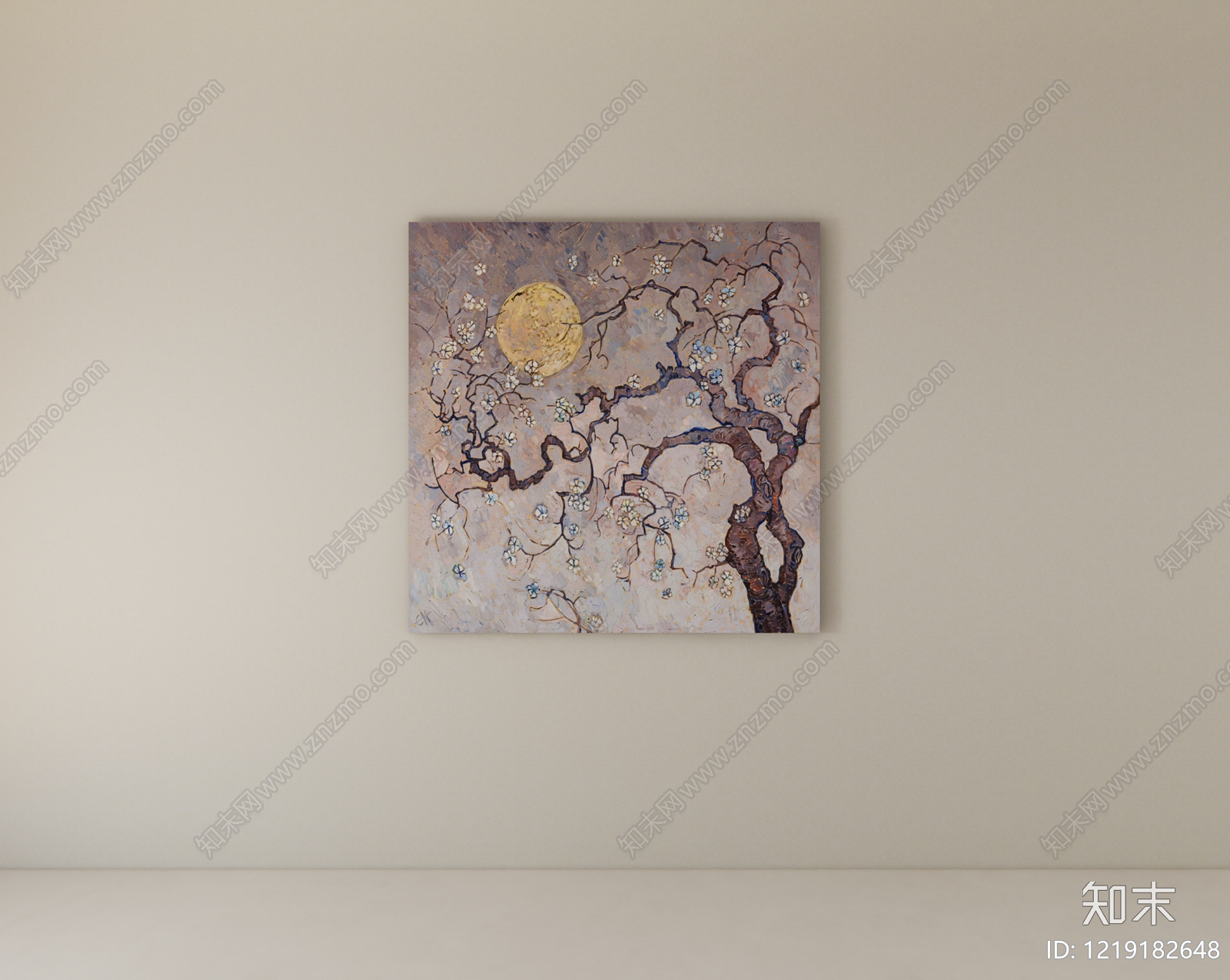侘寂挂画SU模型下载【ID:1219182648】