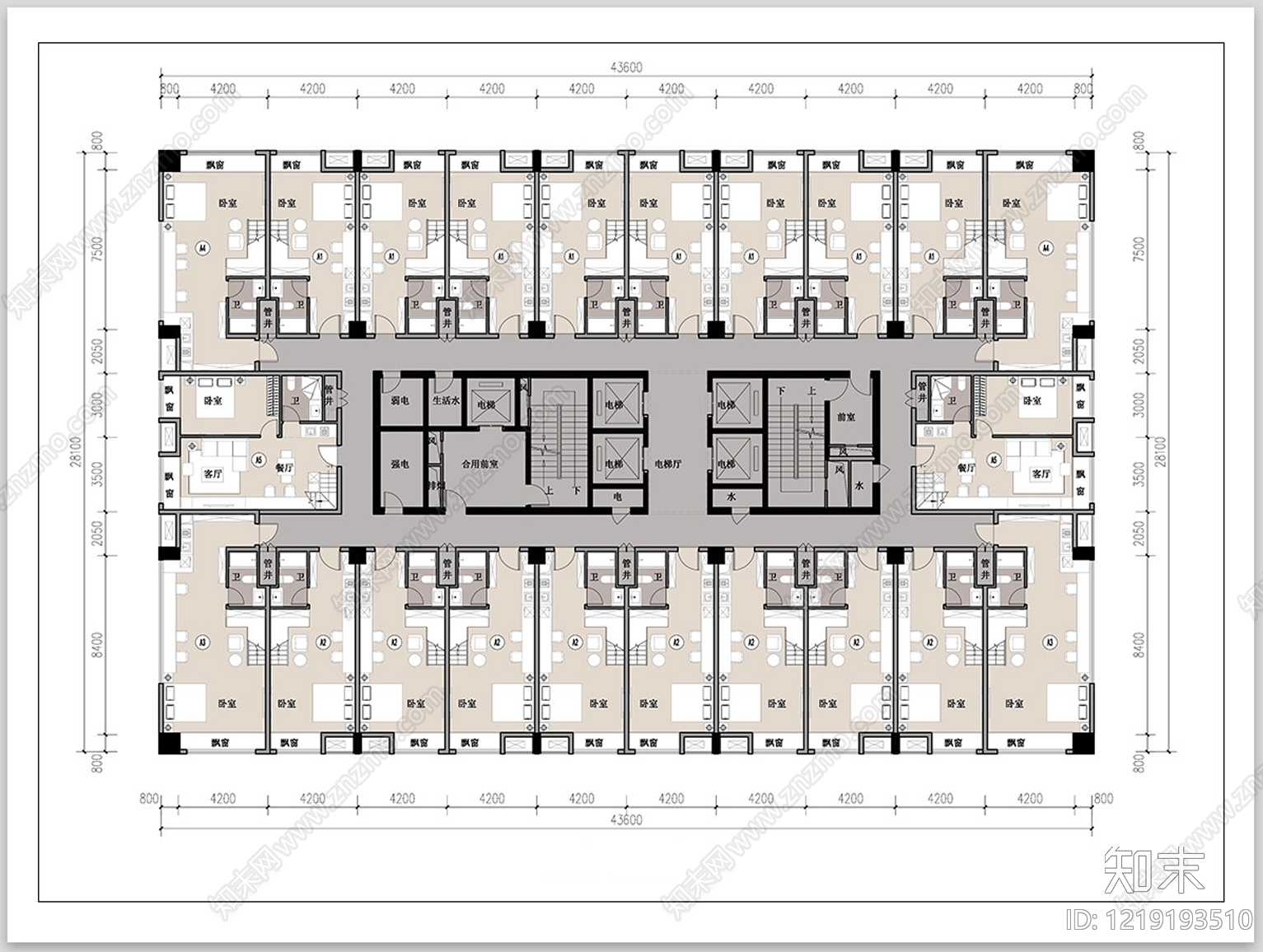 公寓建筑CAD图纸
