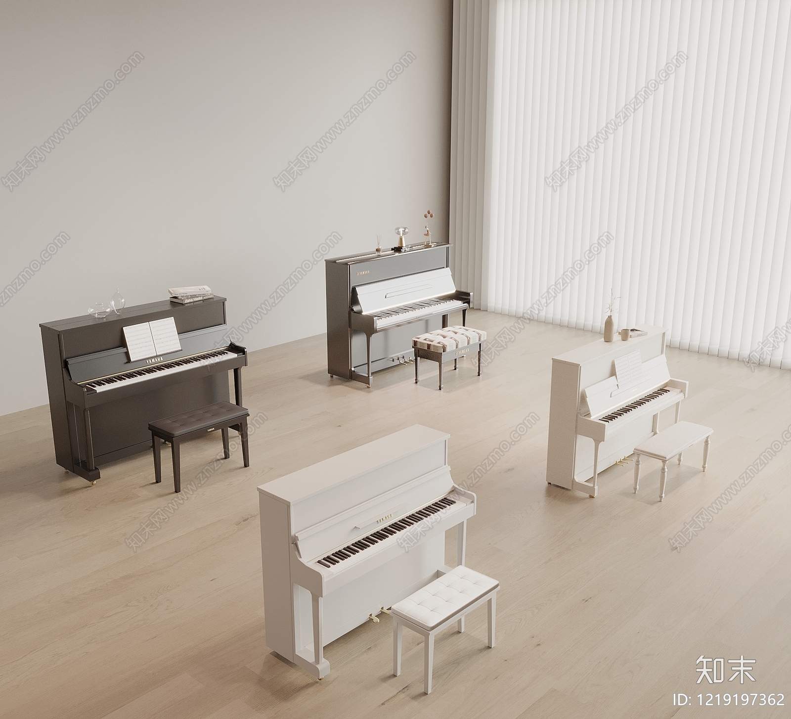 极简乐器3D模型下载【ID:1219197362】