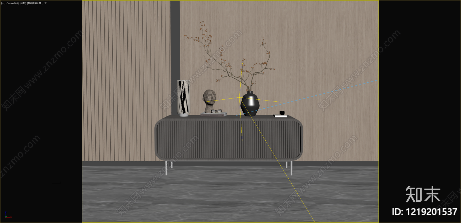极简斗柜3D模型下载【ID:1219201537】