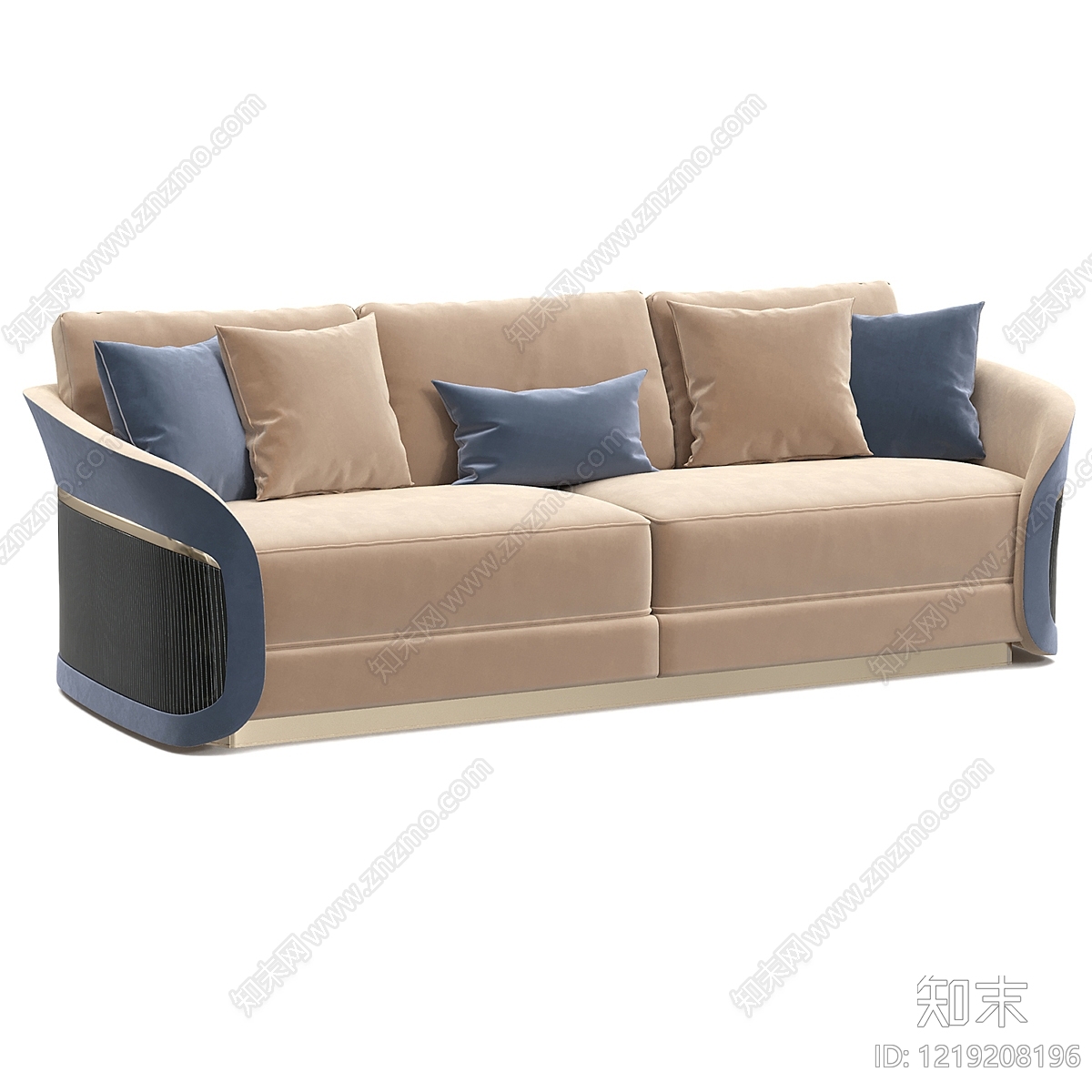 意式三人沙发3D模型下载【ID:1219208196】