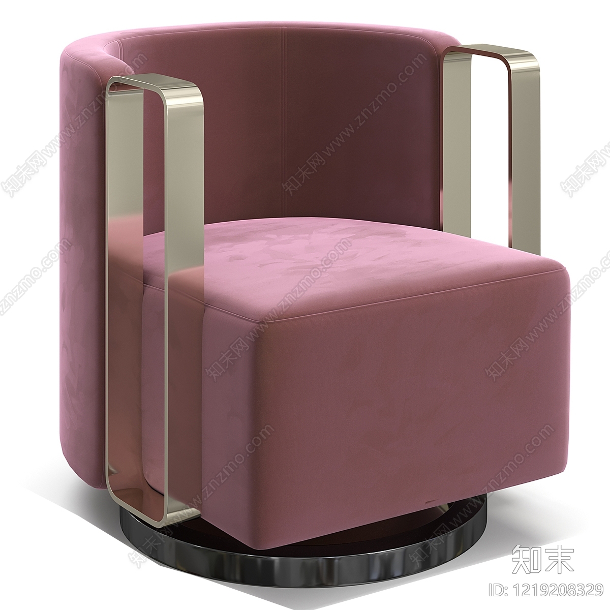 意式轻奢休闲椅3D模型下载【ID:1219208329】
