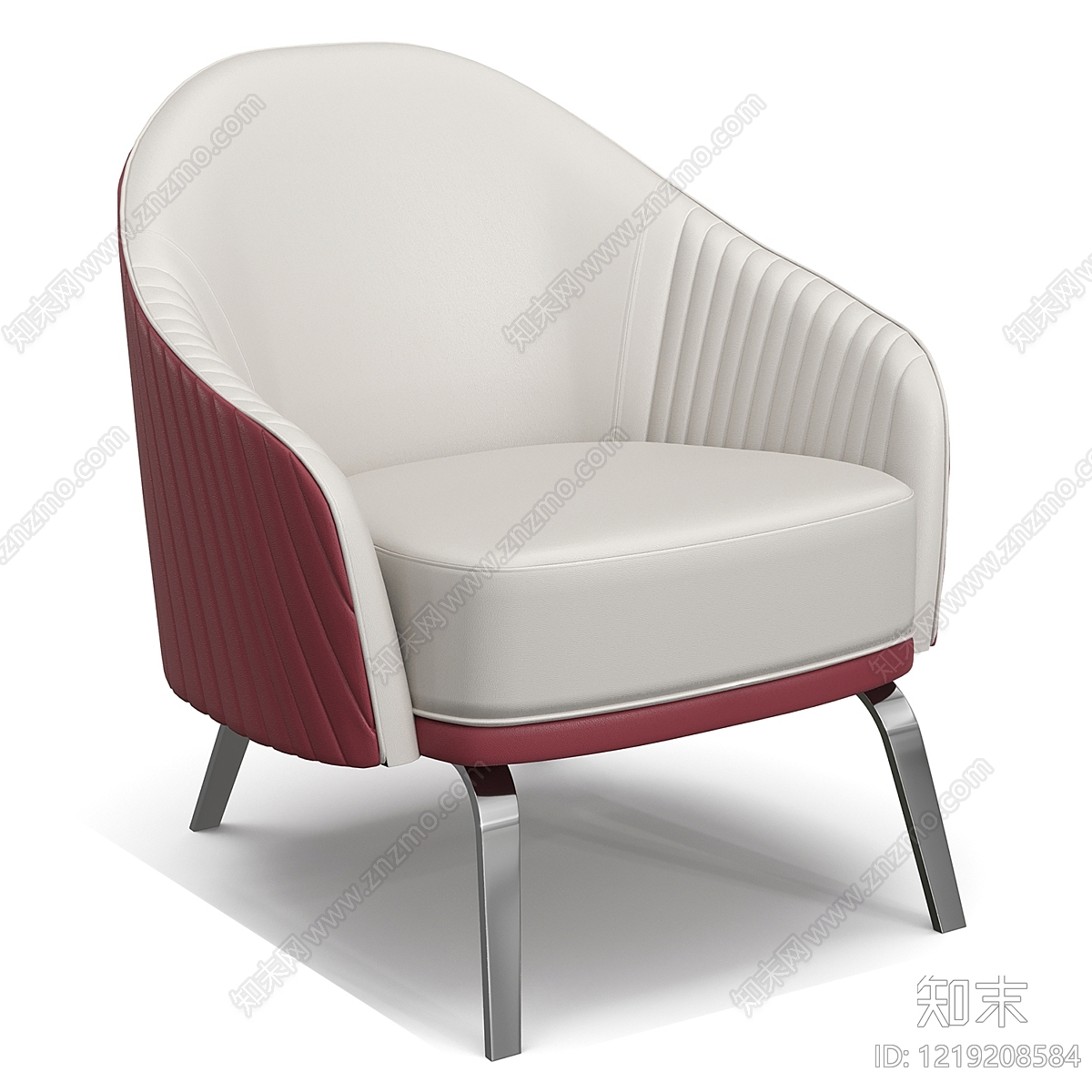 意式轻奢休闲椅3D模型下载【ID:1219208584】