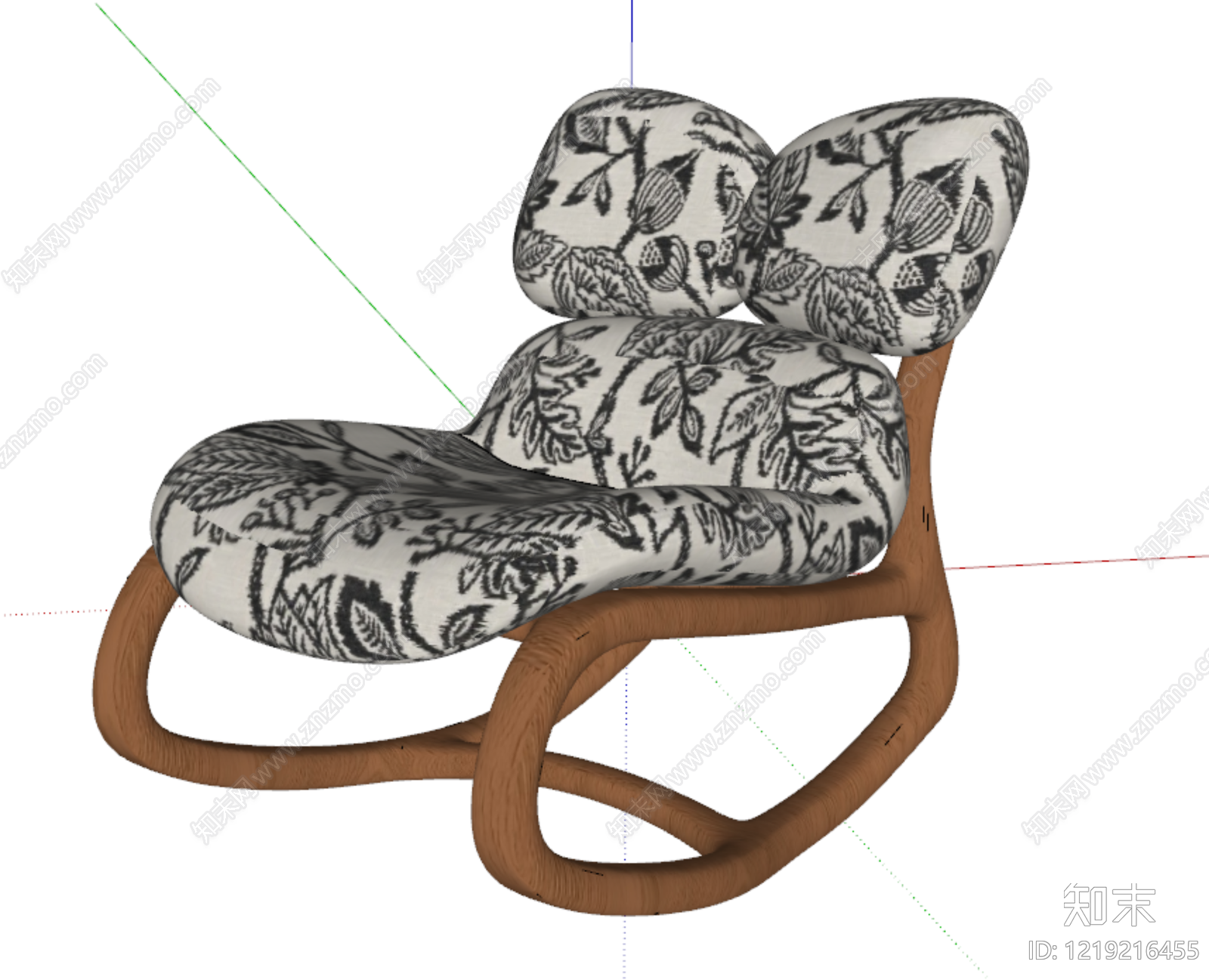 中古风摇椅SU模型下载【ID:1219216455】