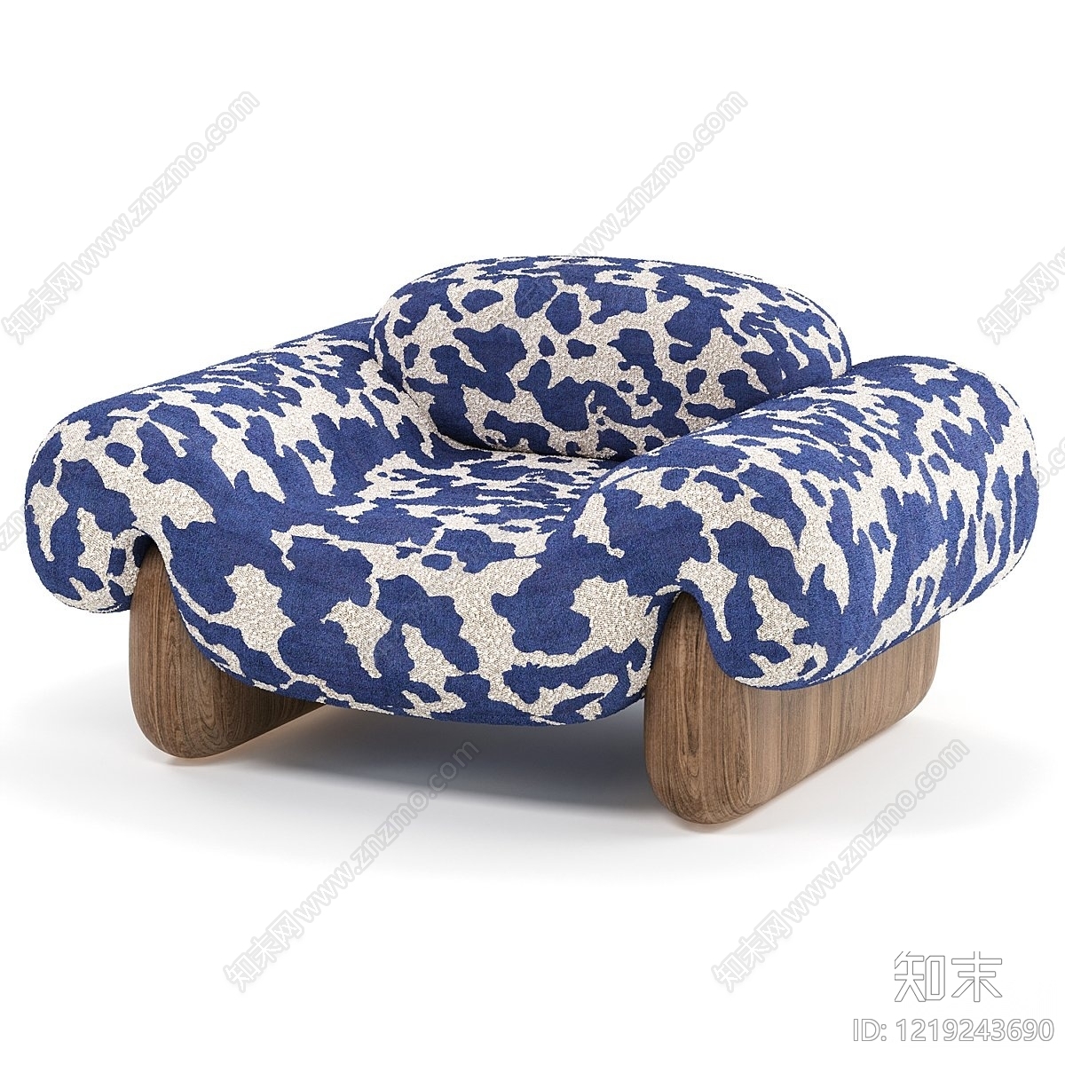 中古风单人沙发3D模型下载【ID:1219243690】