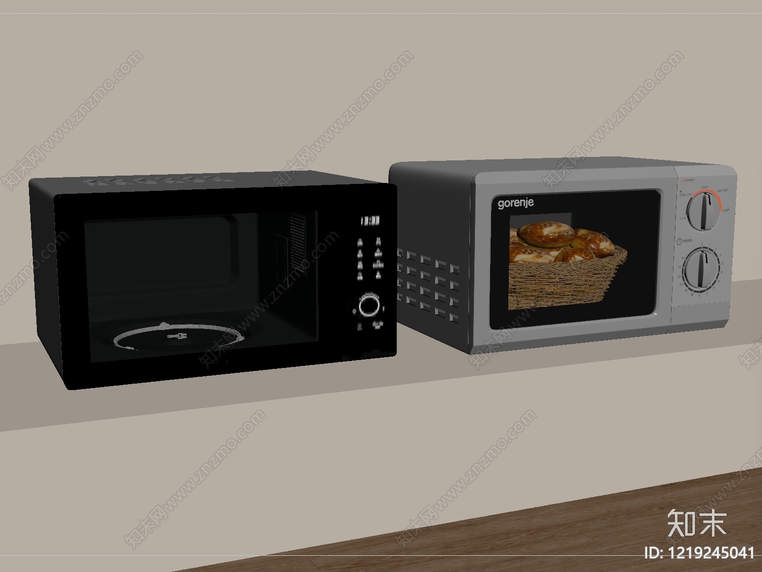 现代简约微波炉SU模型下载【ID:1219245041】