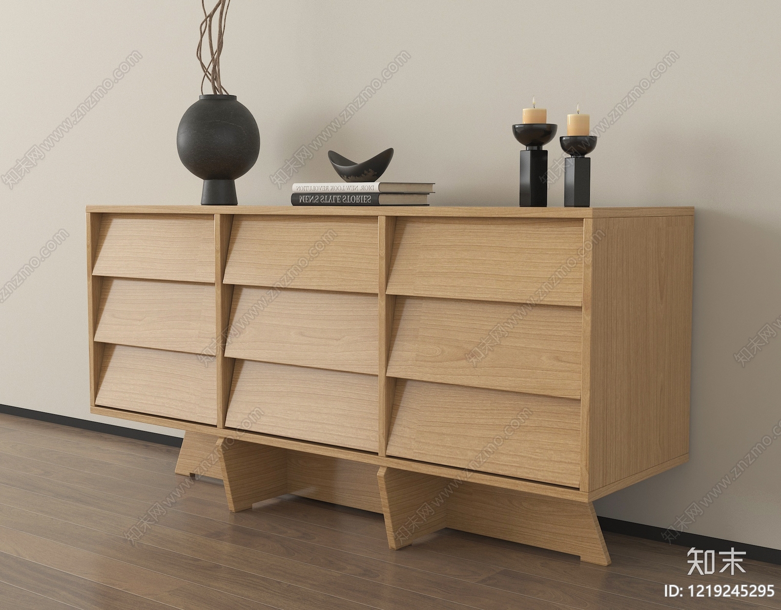 日式斗柜3D模型下载【ID:1219245295】