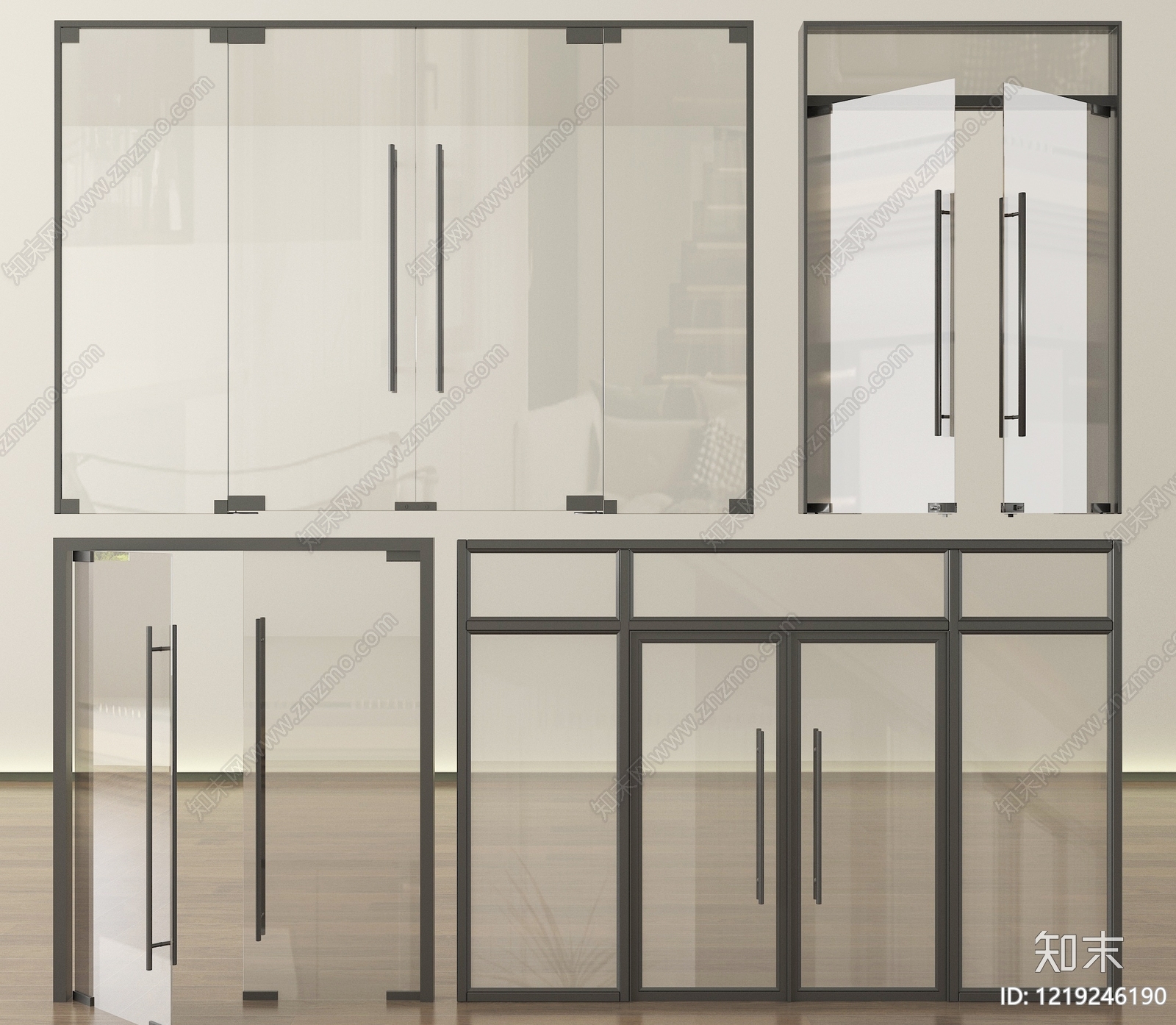 极简双开门3D模型下载【ID:1219246190】
