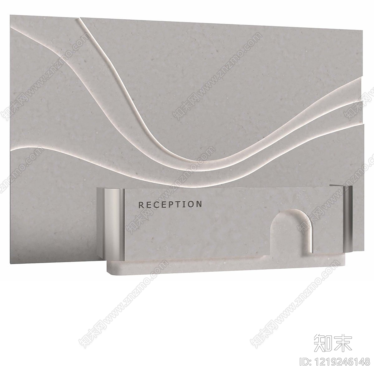 极简主义前台3D模型下载【ID:1219246148】