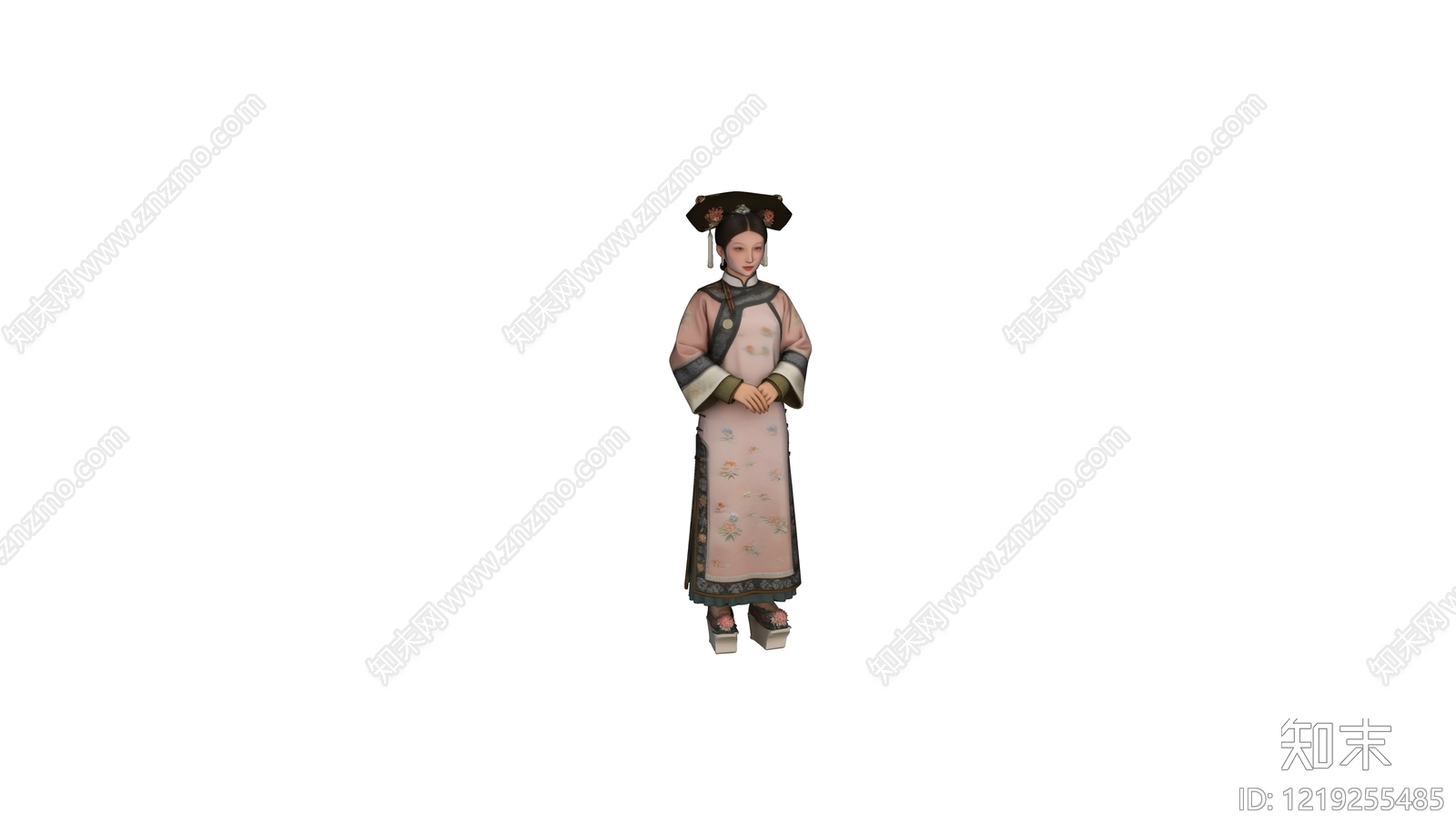 中式虚拟人物SU模型下载【ID:1219255485】