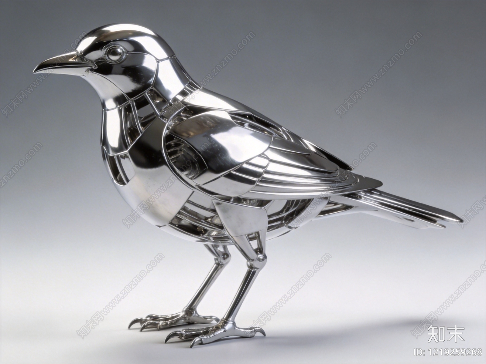 机械仿生雕塑摆件SU模型下载【ID:1219259268】