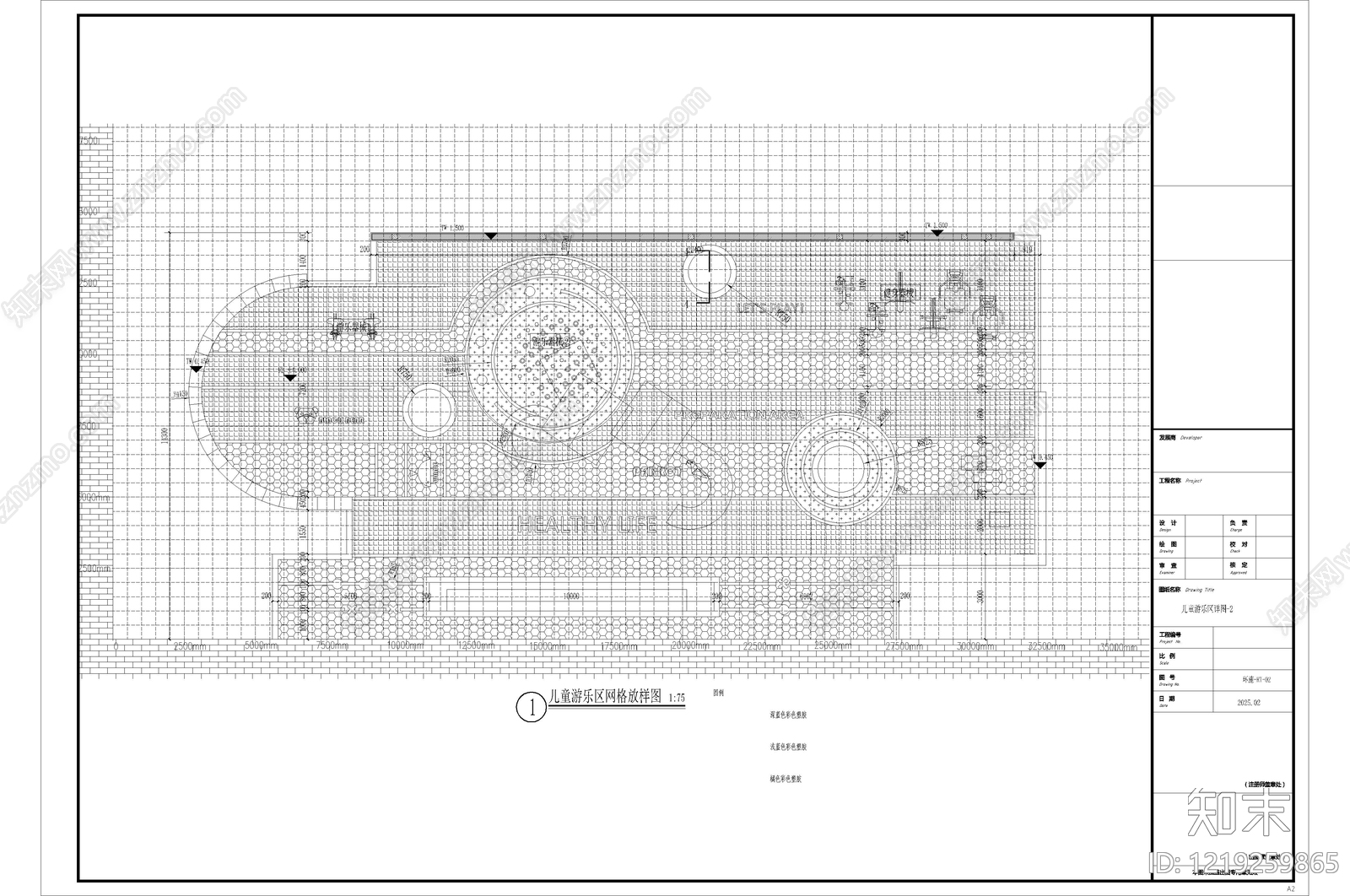 儿童乐园cad施工图下载【ID:1219259865】