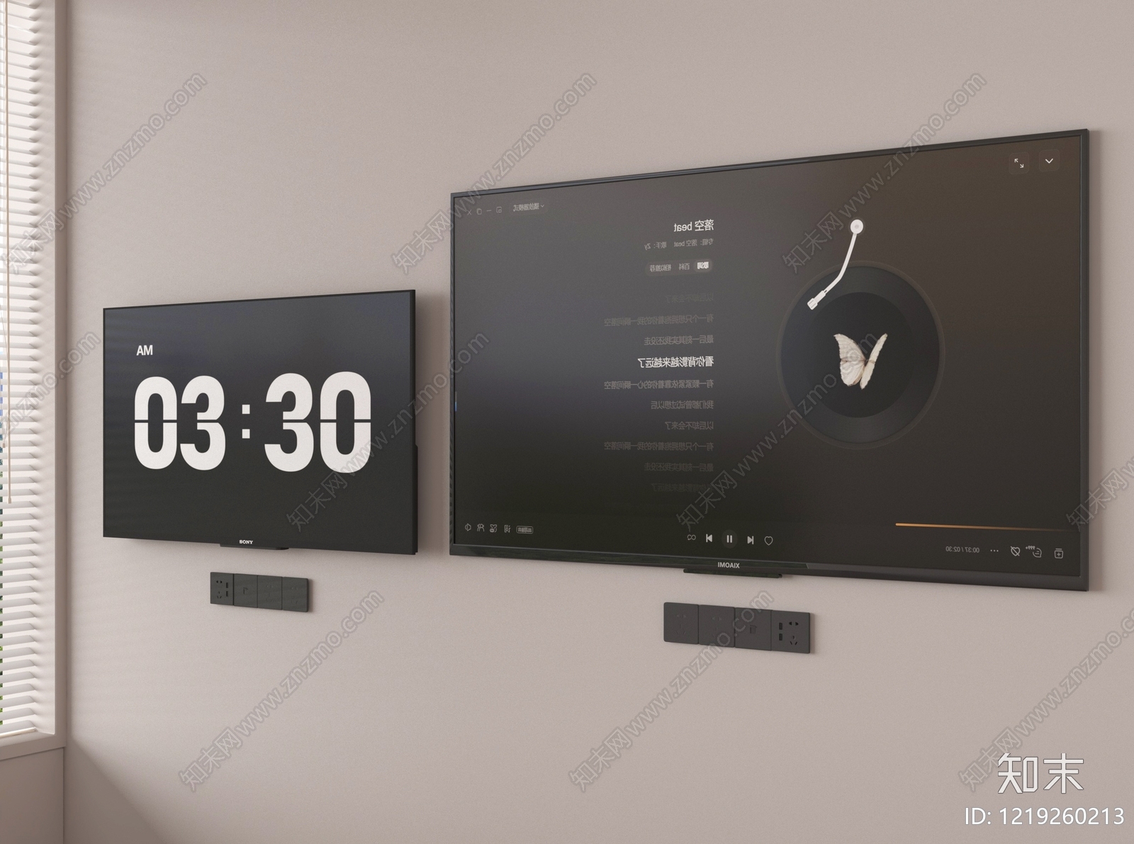 极简影音室3D模型下载【ID:1219260213】