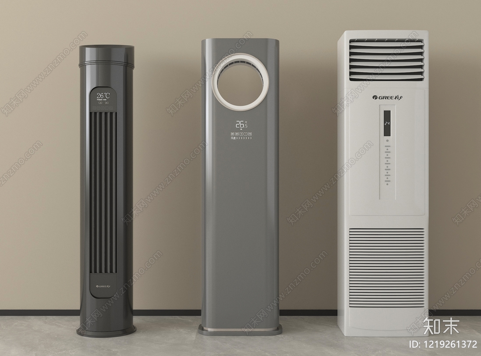 现代简约空调3D模型下载【ID:1219261372】