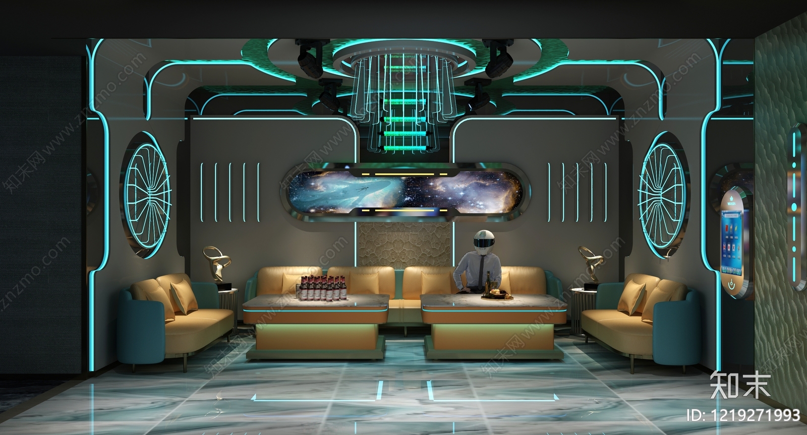 赛博朋克风KTV3D模型下载【ID:1219271993】