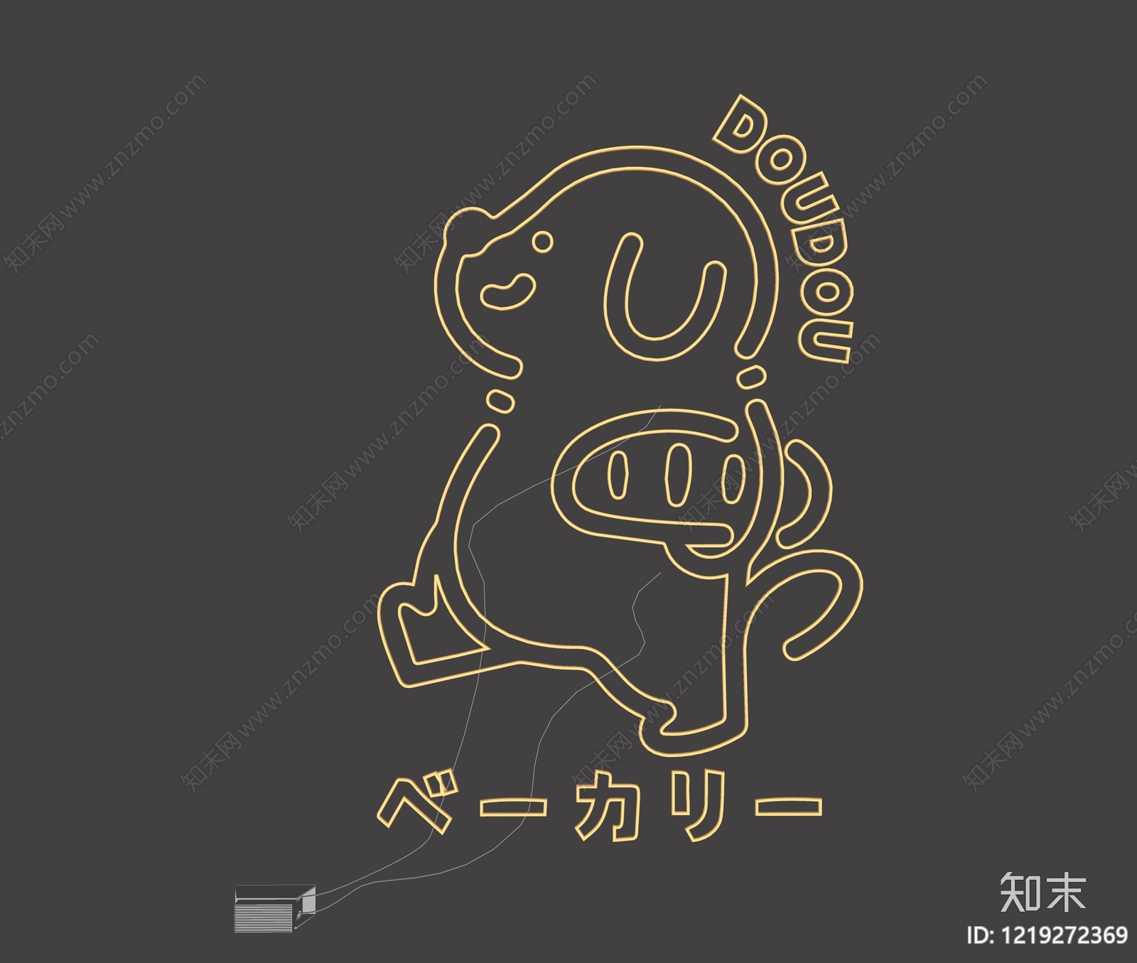 现代霓虹灯SU模型下载【ID:1219272369】
