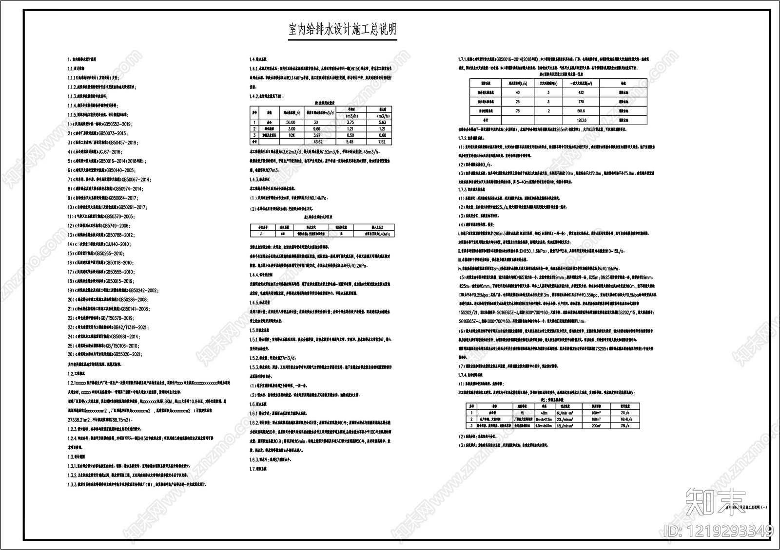 设计说明cad施工图下载【ID:1219293349】