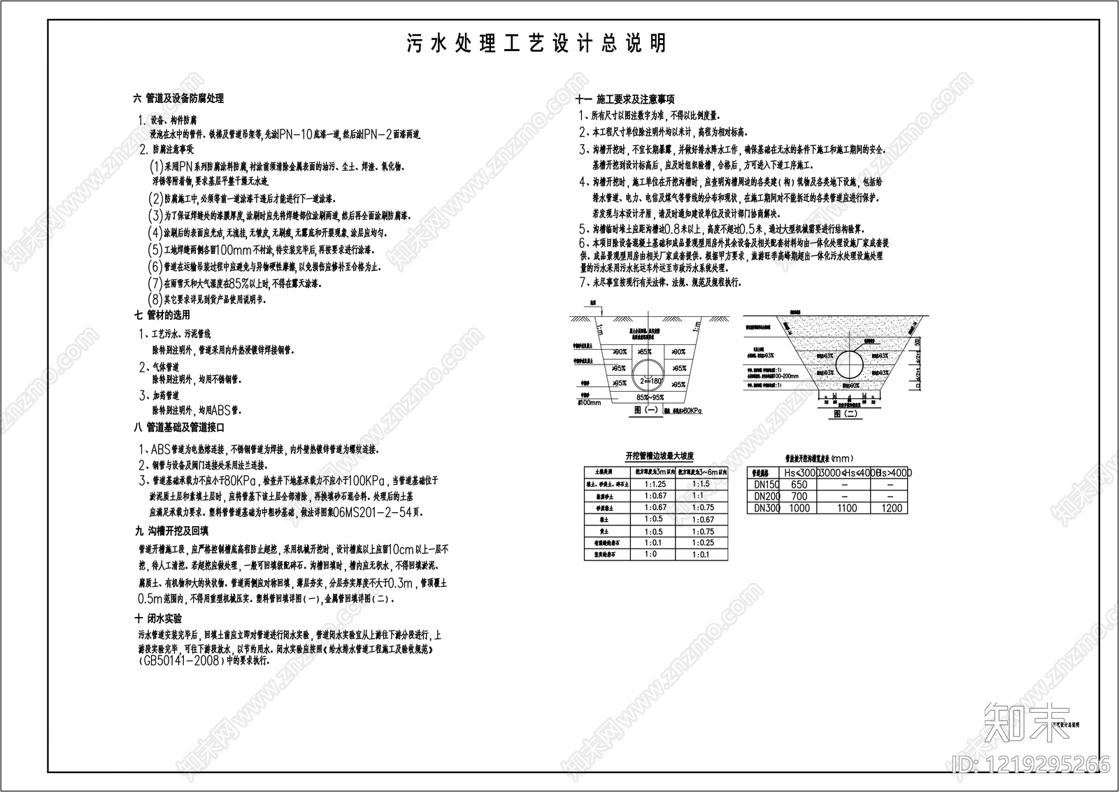 设计说明cad施工图下载【ID:1219295266】