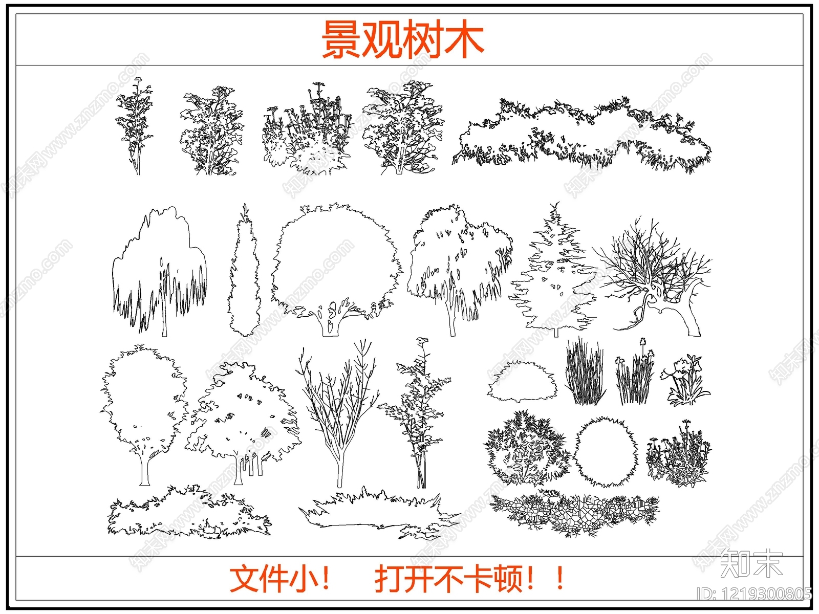 乔木种植CAD图纸