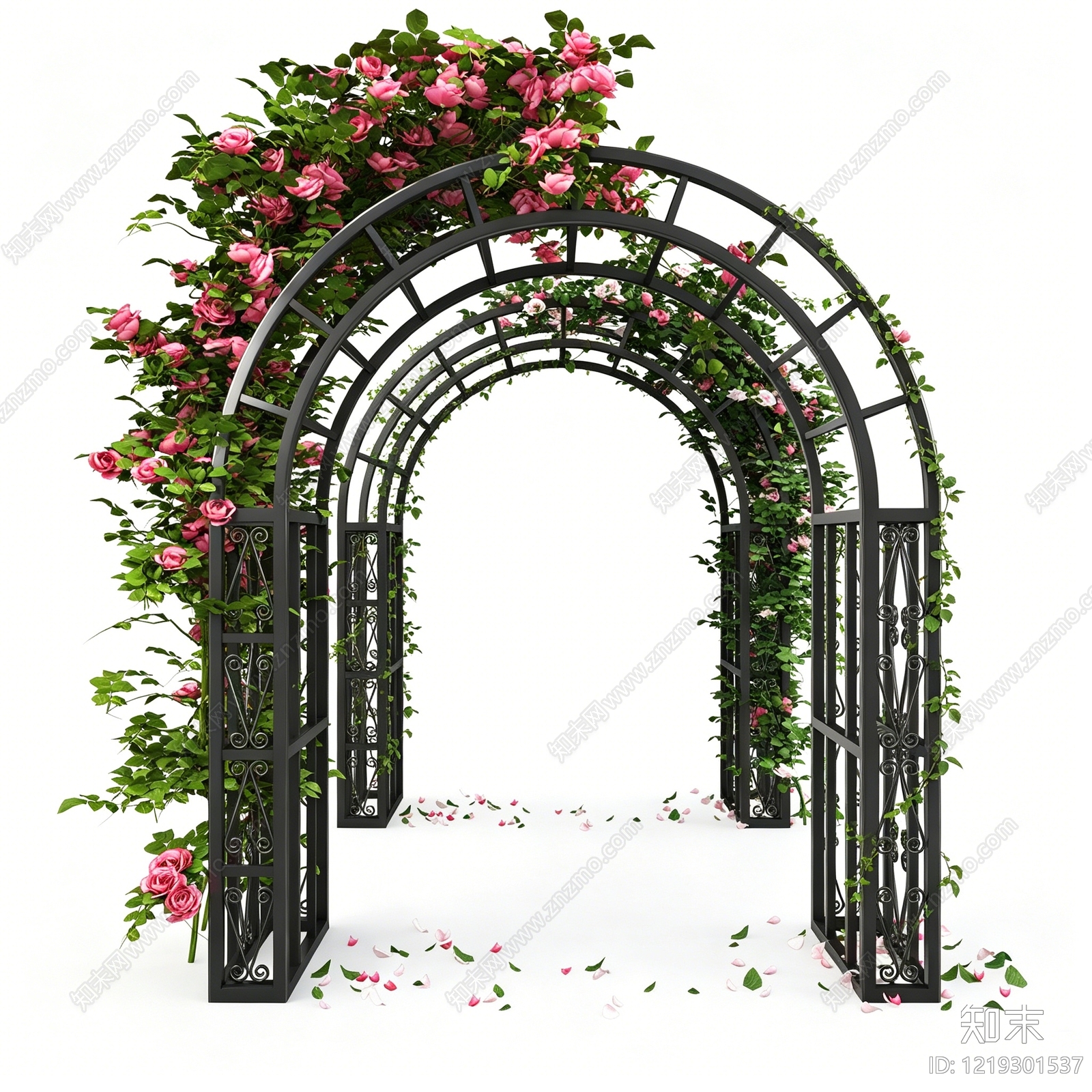 欧式廊架3D模型下载【ID:1219301537】
