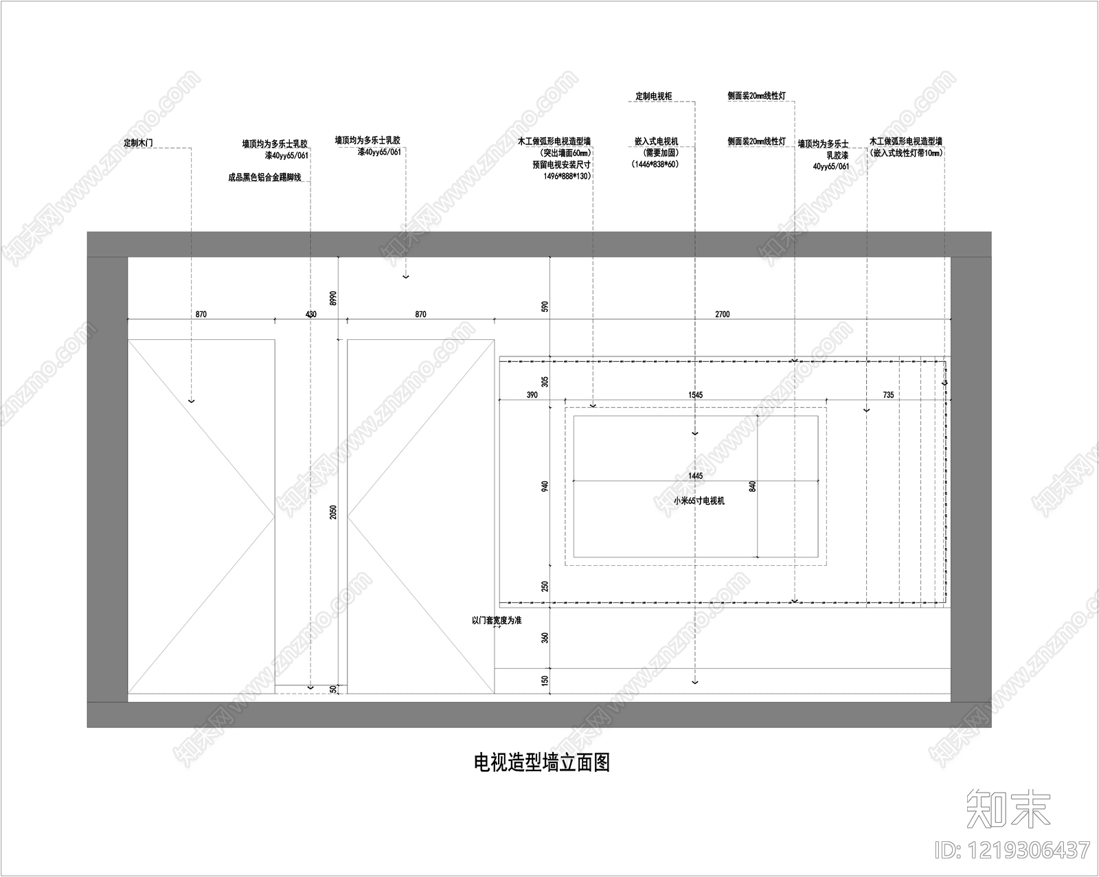 单身公寓cad施工图下载【ID:1219306437】