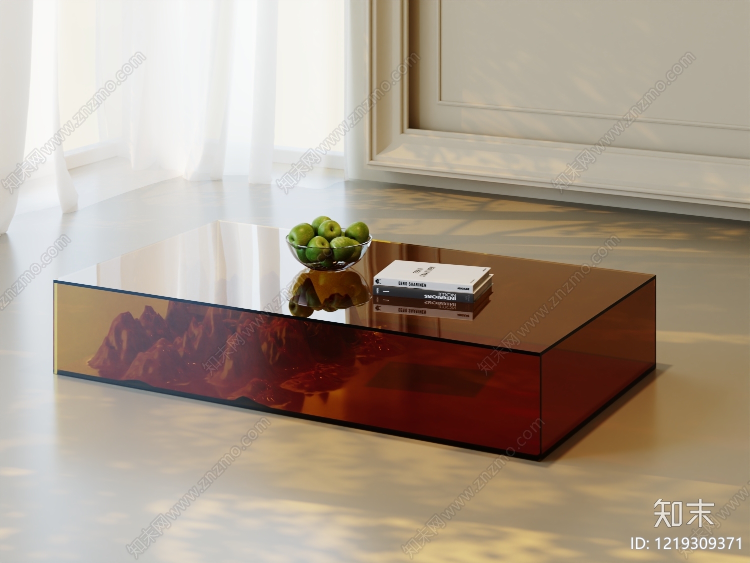 现代极简茶几3D模型下载【ID:1219309371】
