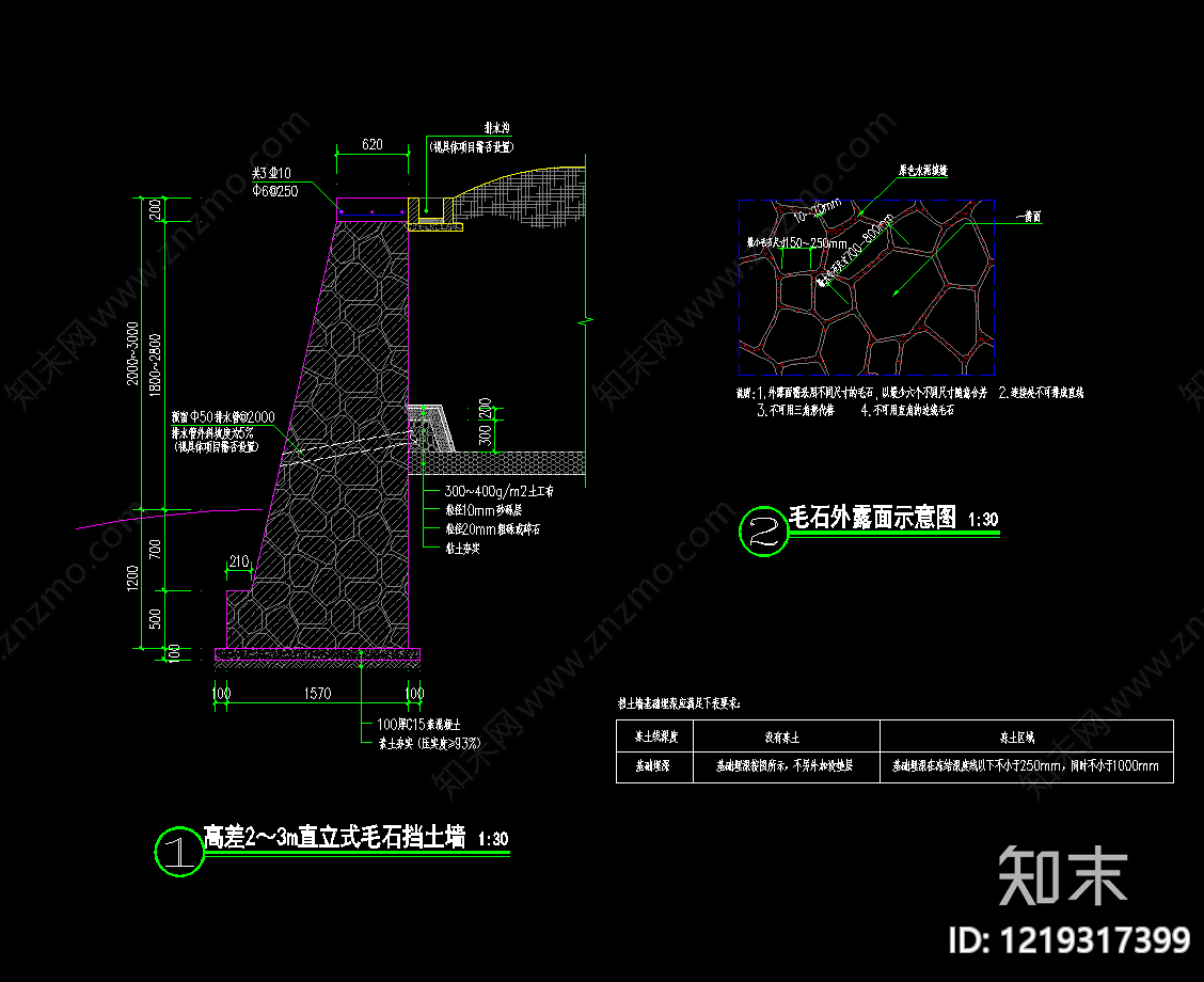 景观节点cad施工图下载【ID:1219317399】