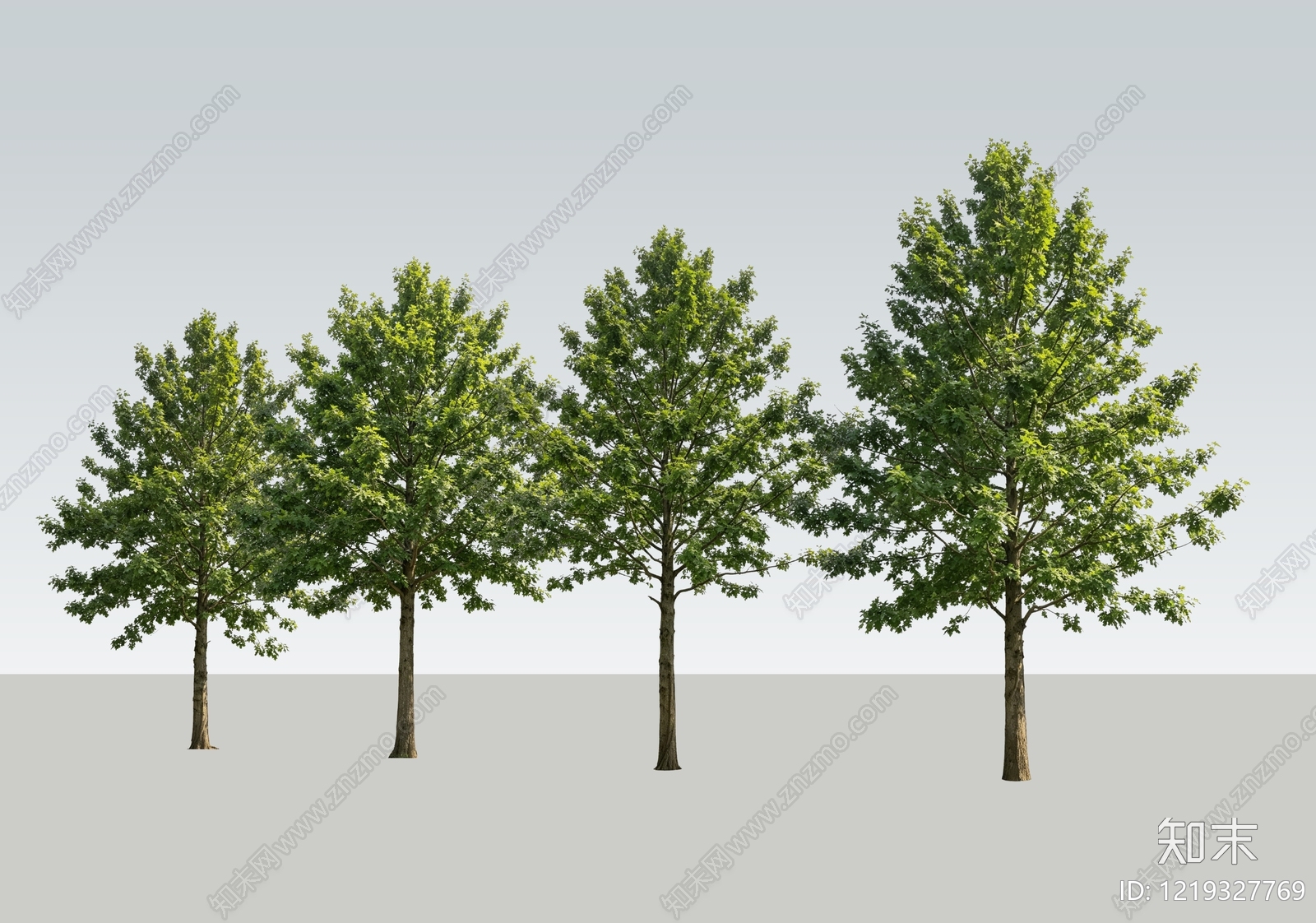 极简主义乔木SU模型下载【ID:1219327769】