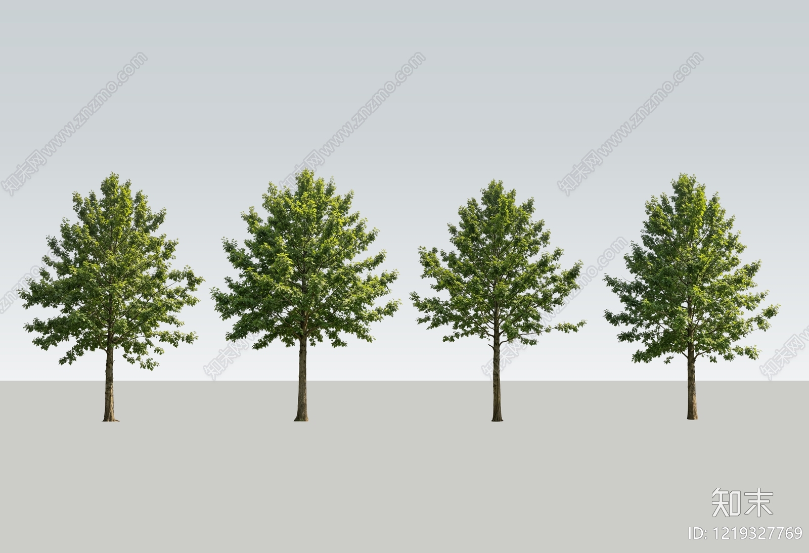 极简主义乔木SU模型下载【ID:1219327769】