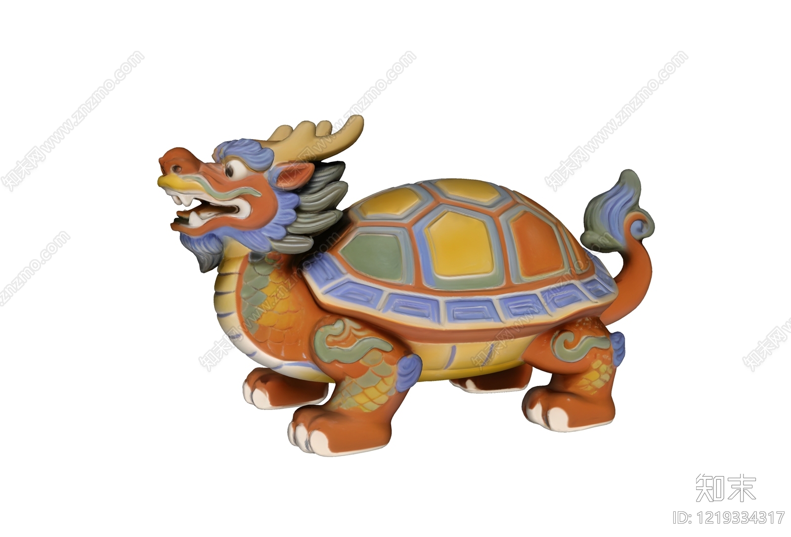 新中式雕塑摆件SU模型下载【ID:1219334317】